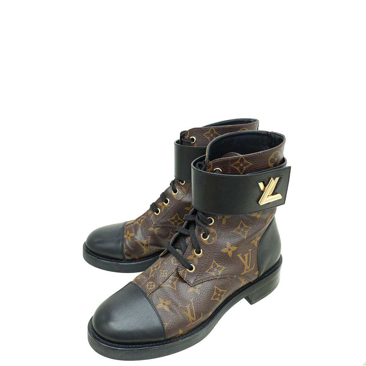 Louis Vuitton Bicolor Monogram Wonderland Flat Ranger Boot 39