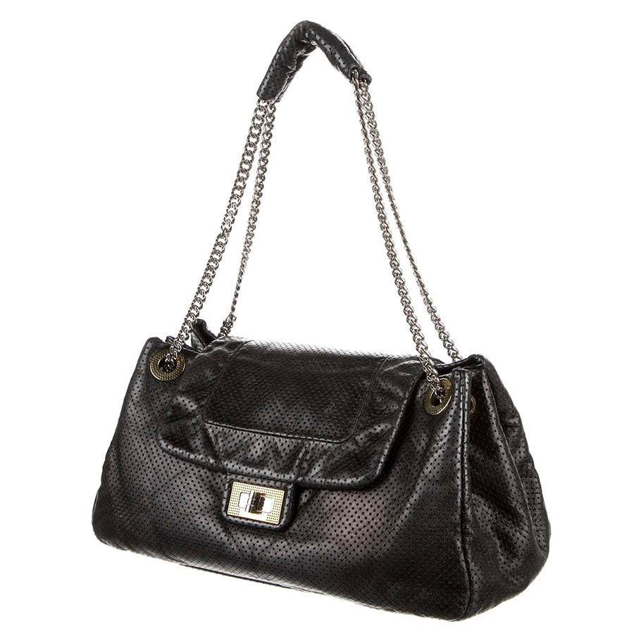Chanel Perforated Accordion Flap Shoulder Bag