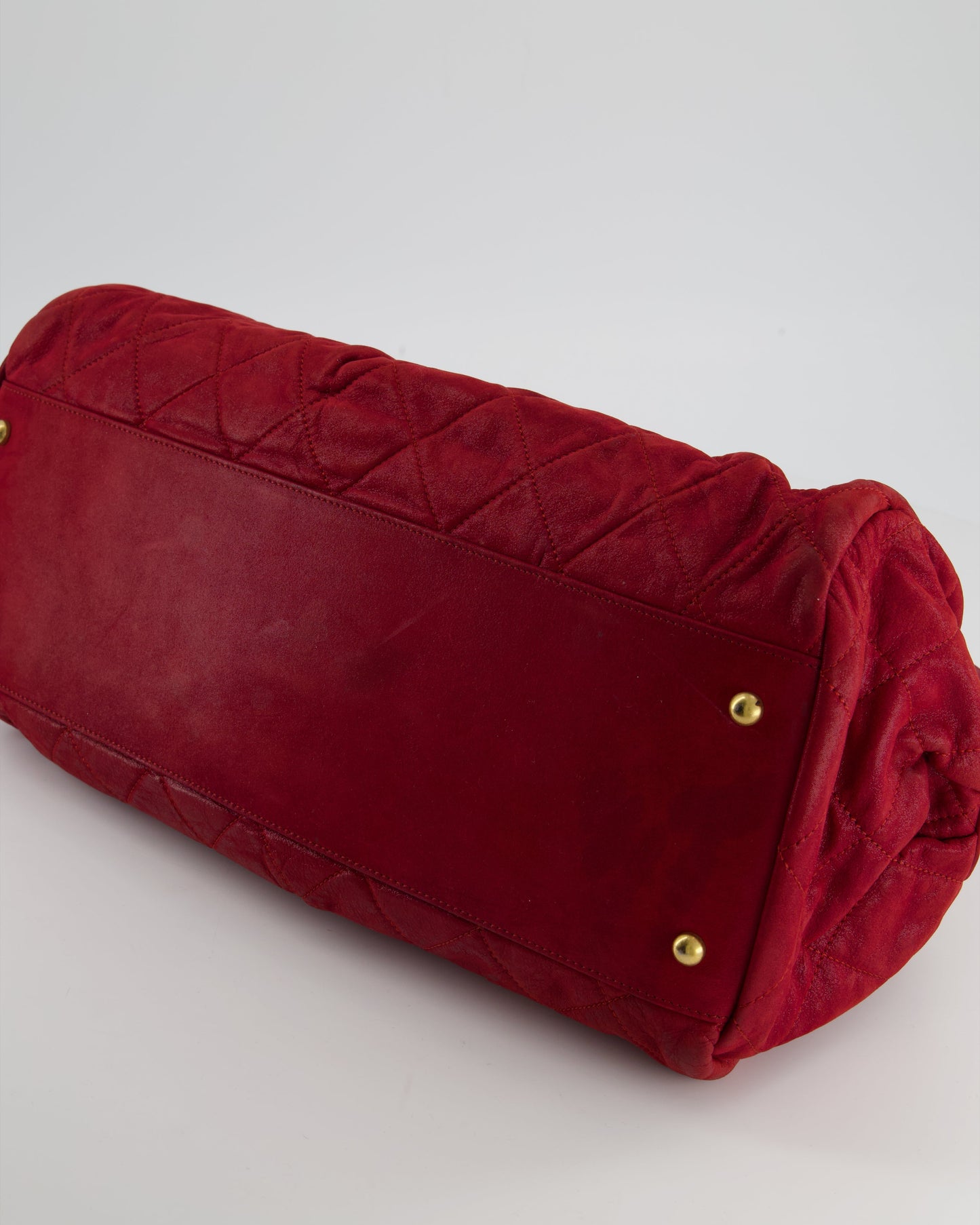 Chanel Burgundy Mademoiselle Shoulder Bag in Nubuck Leather and Gold Hardware