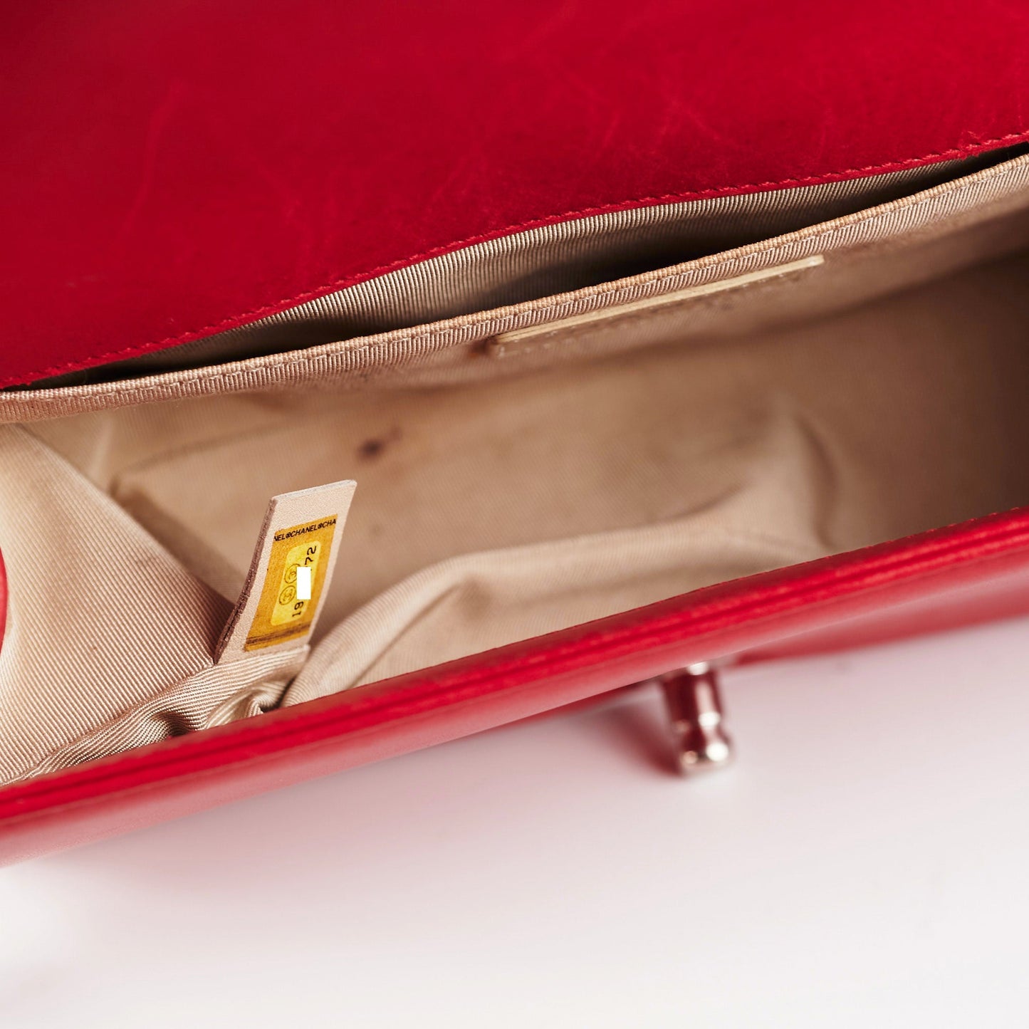 Chanel Old Boy Medium Red Peforated Shoulder Bag