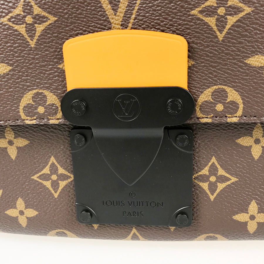LOUIS VUITTON Monogram Macassar S Lock Messenger M46688 Shoulder bag