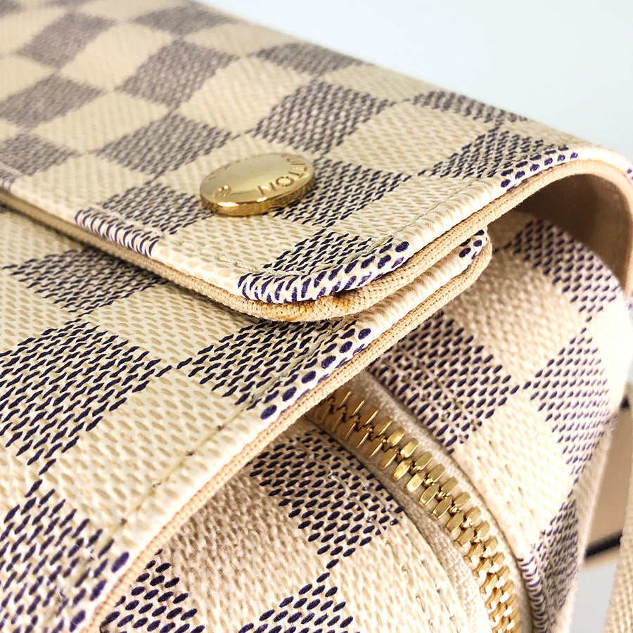 LOUIS VUITTON Damier Azur Naviglio N51189 Shoulder bag