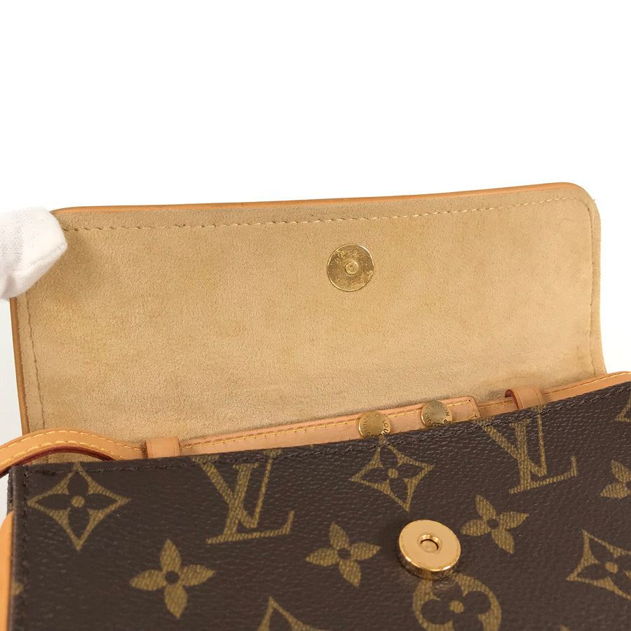 LOUIS VUITTON Monogram Pochette Twin PM M51854 Shoulder bag