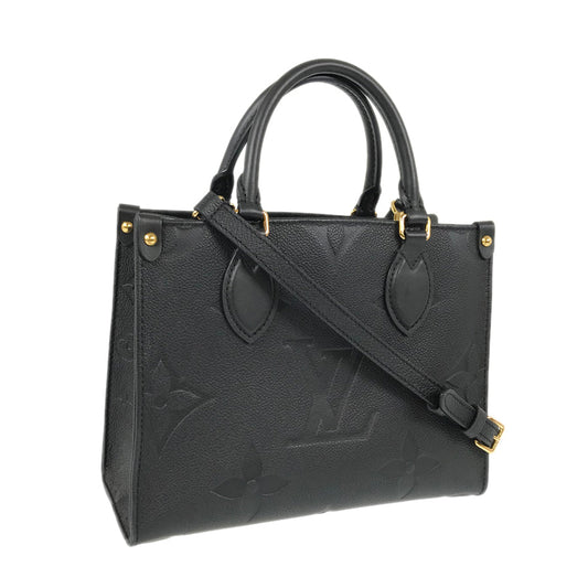 LOUIS VUITTON Monogram Empreinte On the Go PM 2WAY Shoulder Bag Handbag