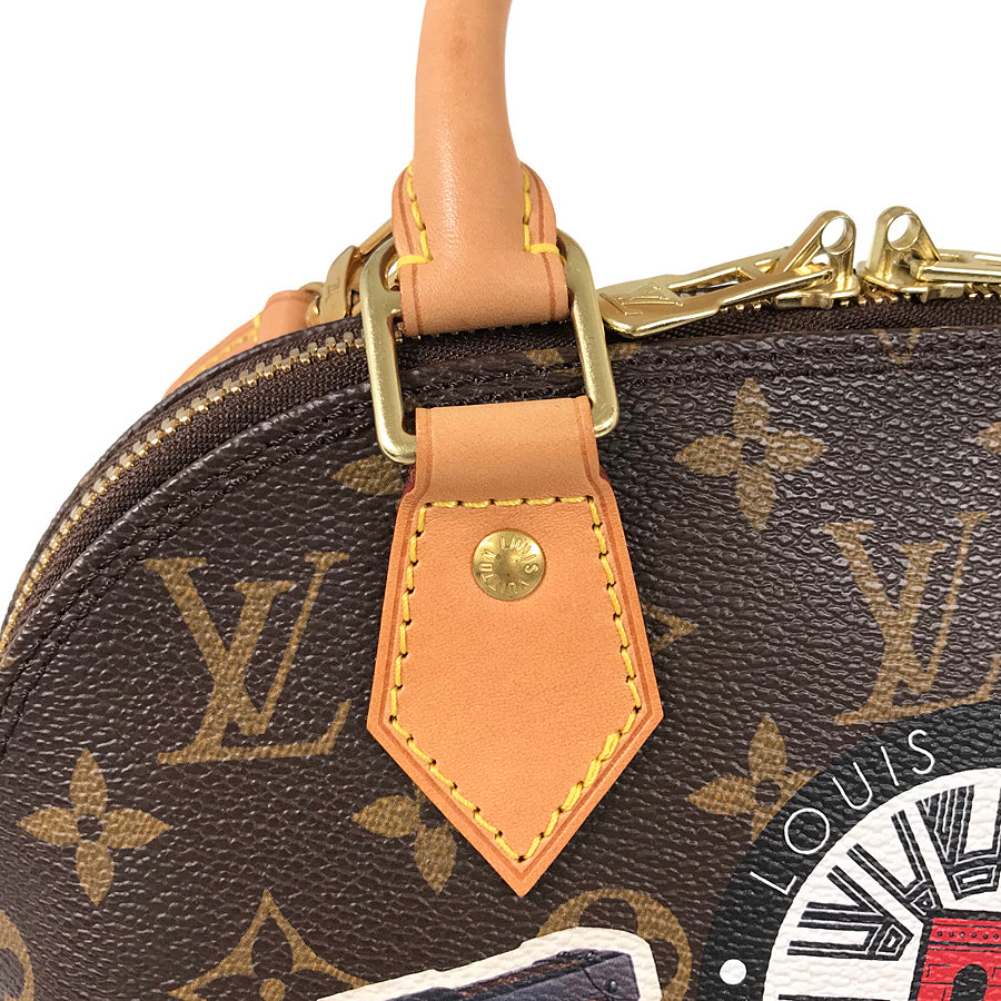 LOUIS VUITTON Monogram World Tour Sticker Alma BB M43230 Hand bag