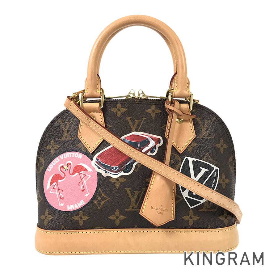 LOUIS VUITTON Monogram World Tour Sticker Alma BB M43230 Hand bag