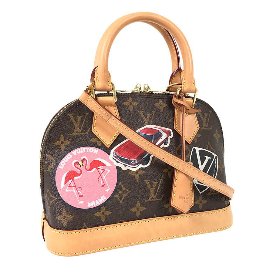 LOUIS VUITTON Monogram World Tour Sticker Alma BB M43230 Hand bag