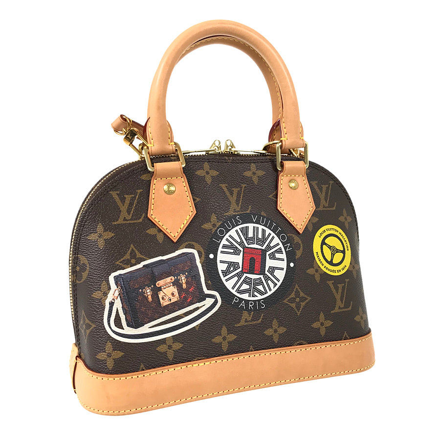 LOUIS VUITTON Monogram World Tour Sticker Alma BB M43230 Hand bag