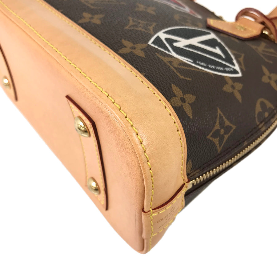 LOUIS VUITTON Monogram World Tour Sticker Alma BB M43230 Hand bag