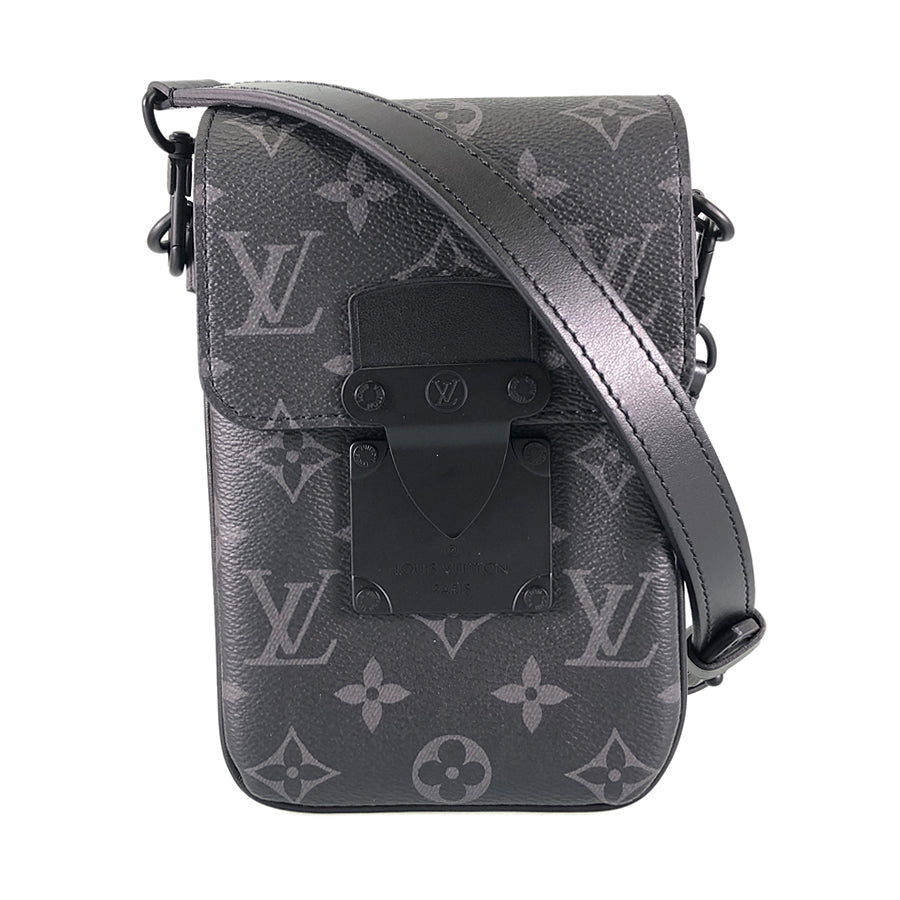 LOUIS VUITTON Monogram Eclipse S Lock Vertical Wearable Wallet M82252 Shoulder bag