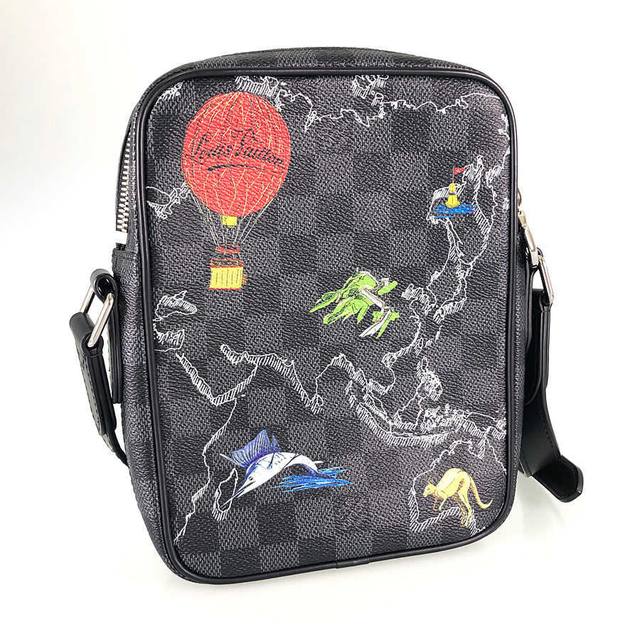 LOUIS VUITTON Damier Graphite Danube PM NM N40239 Shoulder bag