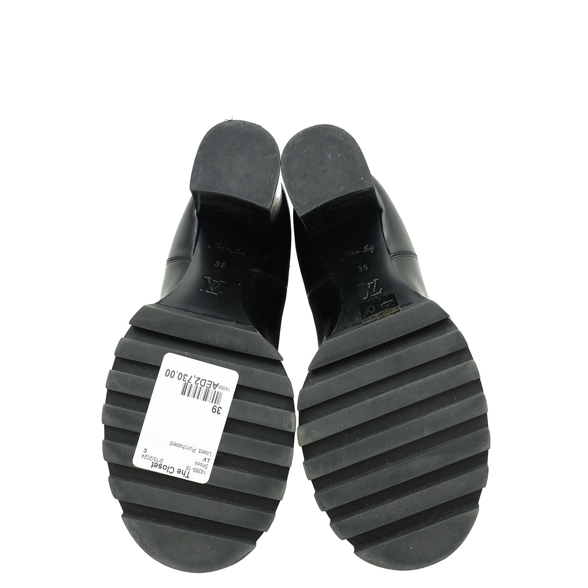 Louis Vuitton Monogram Black Nano Ankle Star Trail Boots 39