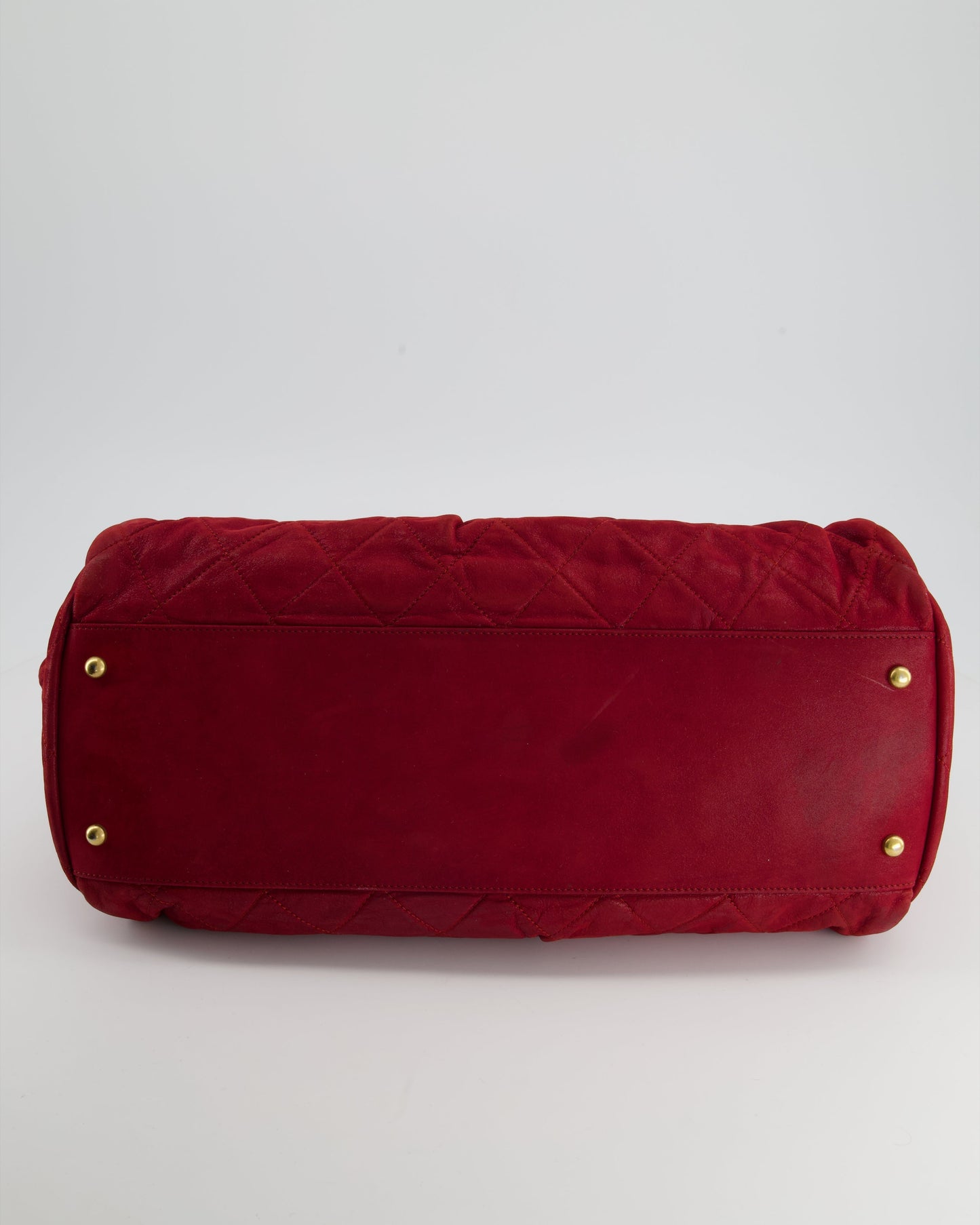 Chanel Burgundy Mademoiselle Shoulder Bag in Nubuck Leather and Gold Hardware