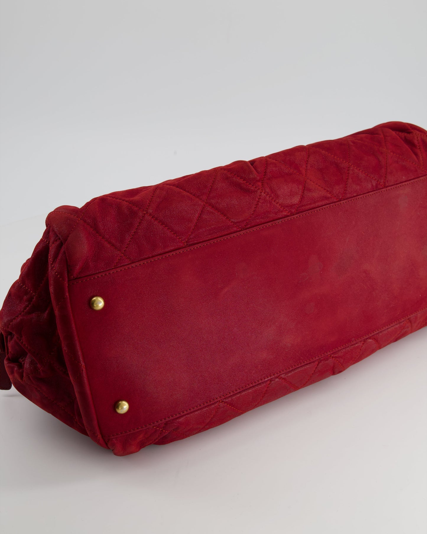 Chanel Burgundy Mademoiselle Shoulder Bag in Nubuck Leather and Gold Hardware