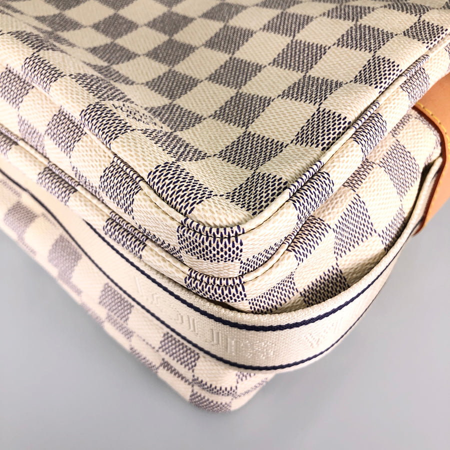 LOUIS VUITTON Damier Azur Naviglio N51189 Shoulder bag