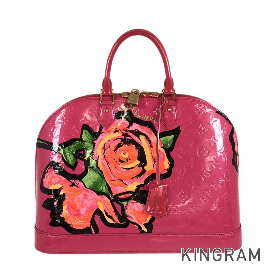 LOUIS VUITTON Vernis Rose Alma MM M93686 Hand bag