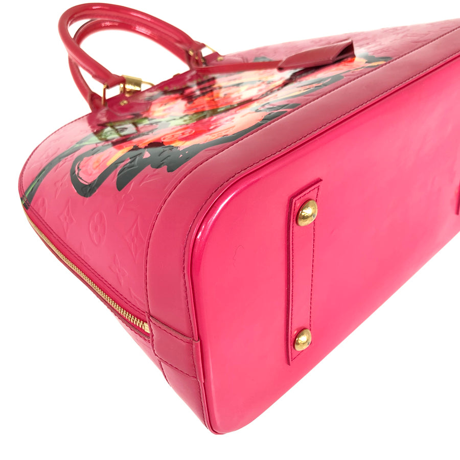 LOUIS VUITTON Vernis Rose Alma MM M93686 Hand bag