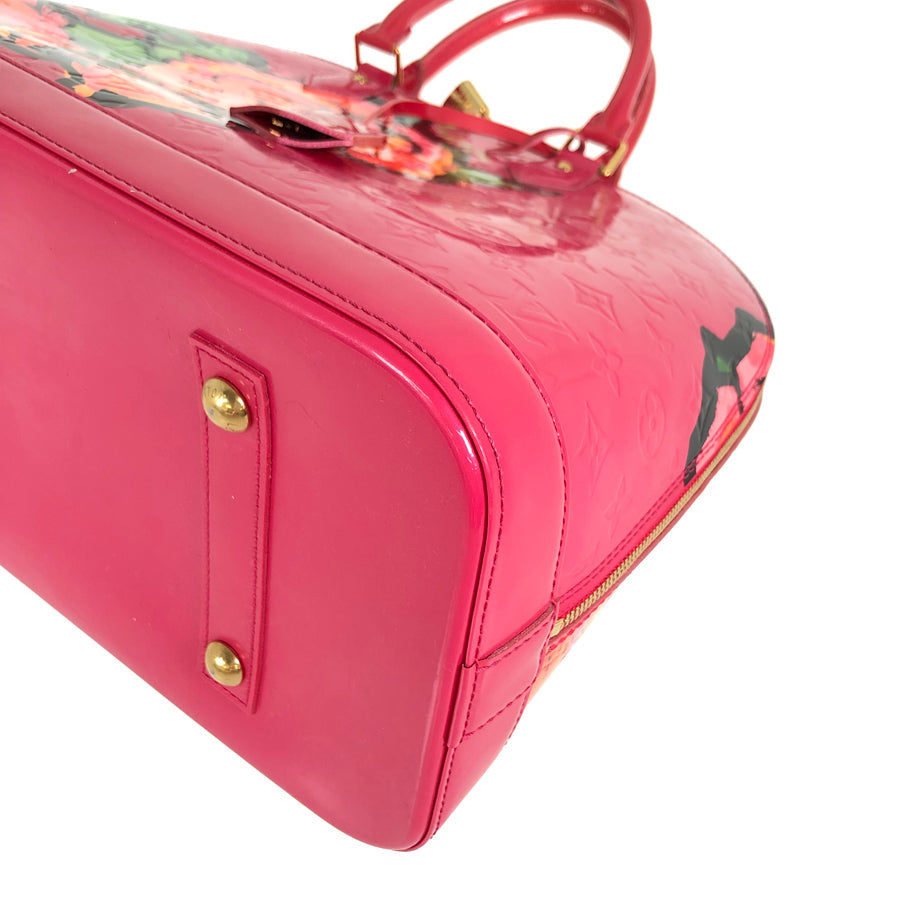 LOUIS VUITTON Vernis Rose Alma MM M93686 Hand bag
