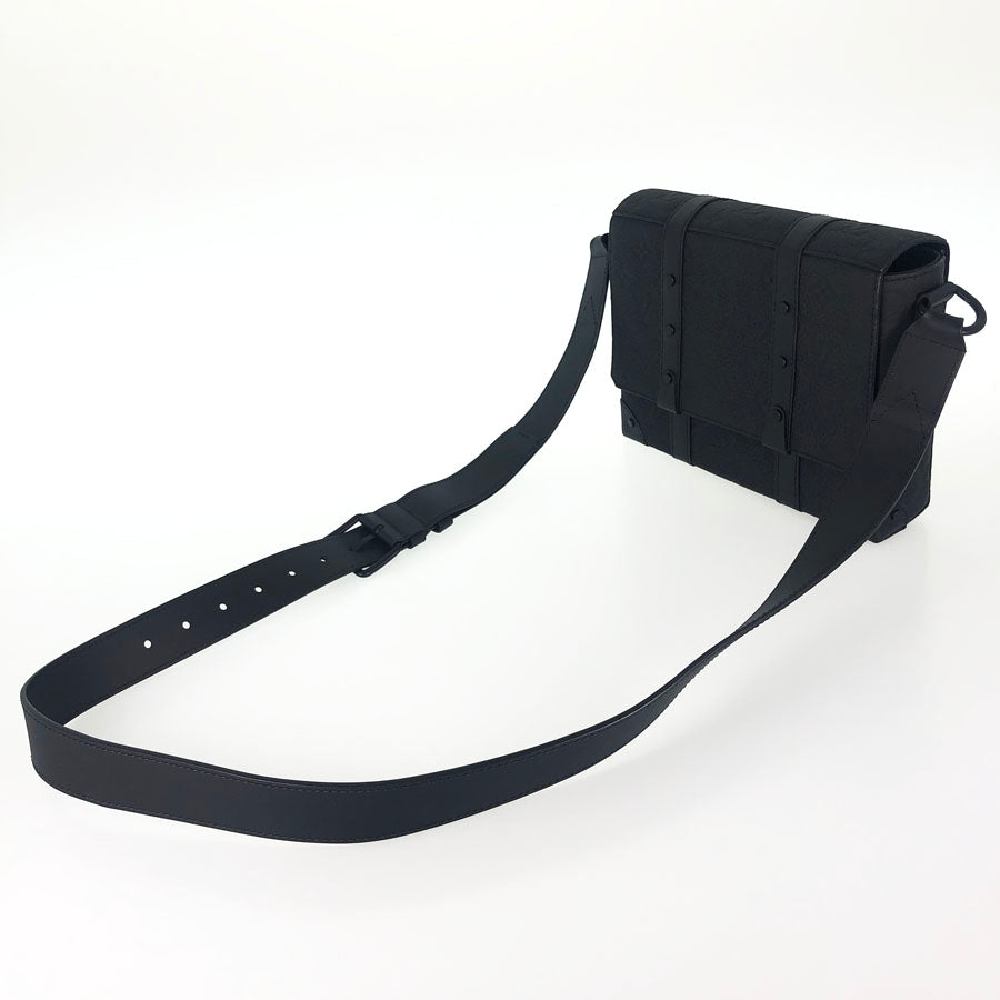 LOUIS VUITTON Monogram Taurillon Clemence Trunk Messenger PM Shoulder Bag