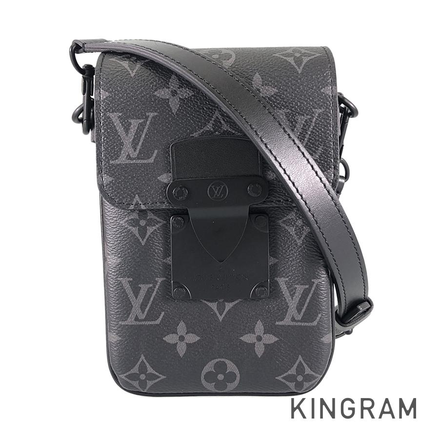 LOUIS VUITTON Monogram Eclipse S Lock Vertical Wearable Wallet M82252 Shoulder bag