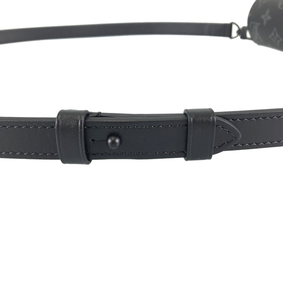 LOUIS VUITTON Monogram Eclipse S Lock Vertical Wearable Wallet M82252 Shoulder bag