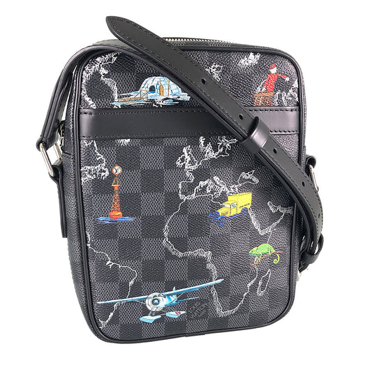 LOUIS VUITTON Damier Graphite Danube PM NM N40239 Shoulder bag