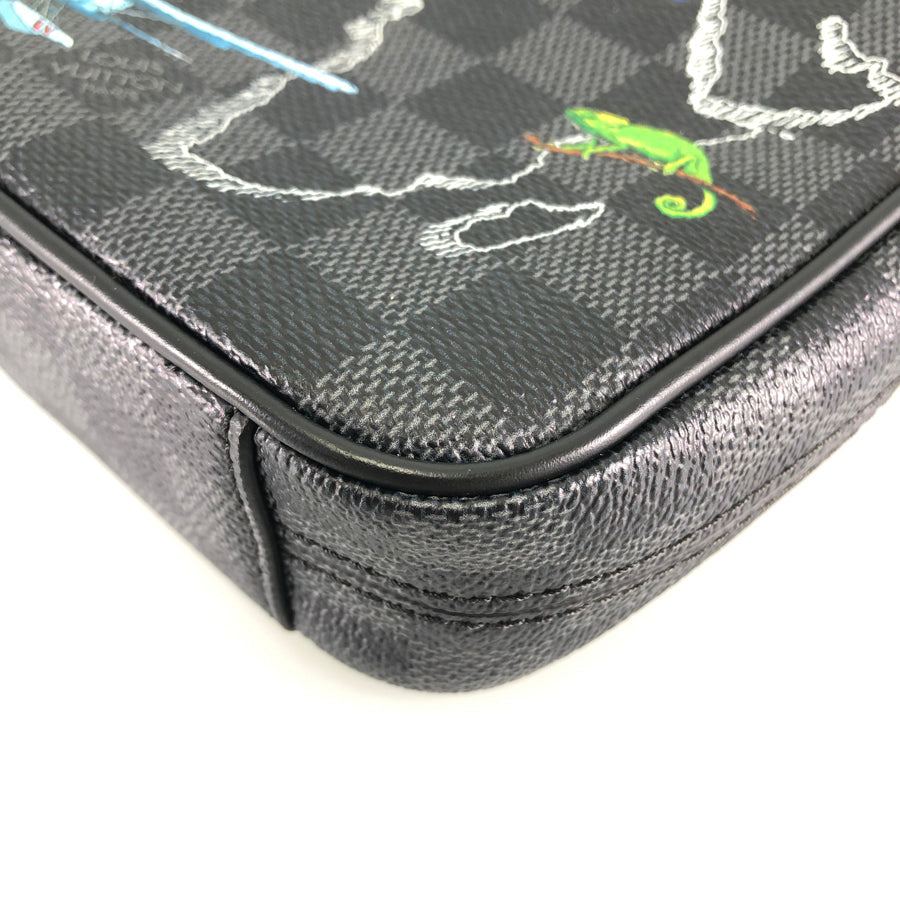 LOUIS VUITTON Damier Graphite Danube PM NM N40239 Shoulder bag