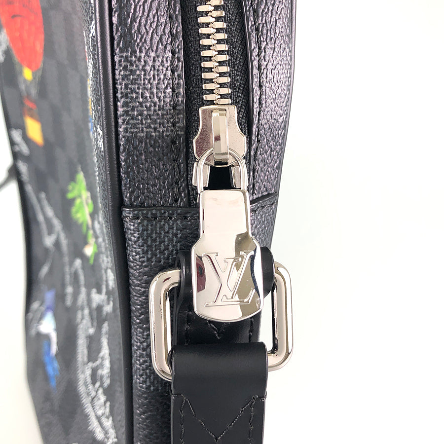 LOUIS VUITTON Damier Graphite Danube PM NM N40239 Shoulder bag